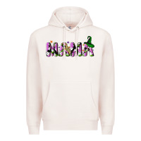 Pale Pink Halloween spooky Mama Premium Hoodie - NancyCooperArtShop