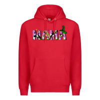 Red Halloween spooky Mama Premium Hoodie - NancyCooperArtShop