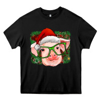 Black christmas pig Heavy Core Tee - RanaPortraitStore