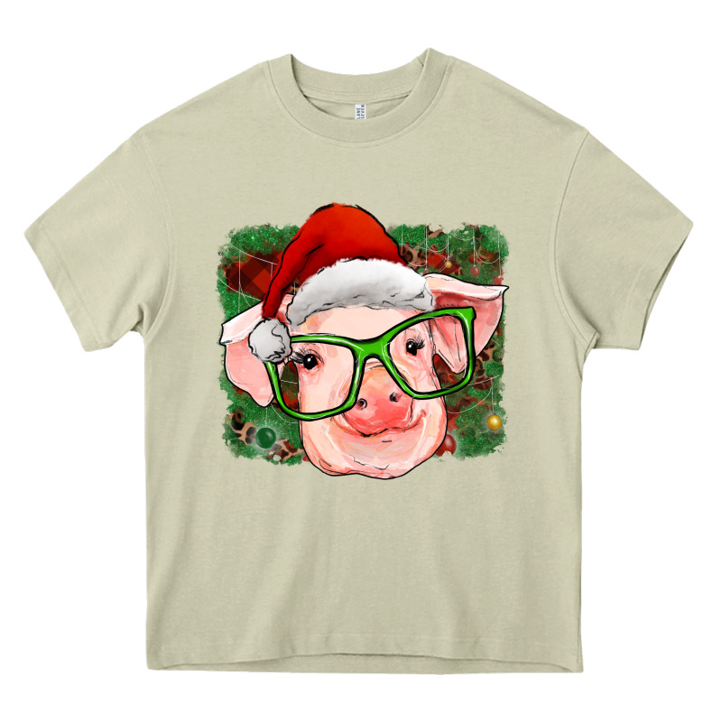 Christmas Pig Heavy Core Tee by RanaPortraitStore | Teevron
