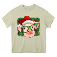 Mossy christmas pig Heavy Core Tee - RanaPortraitStore