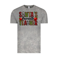Cloud Rock santa's favorite teacher Vintage Tee - Jasminsmagicworld