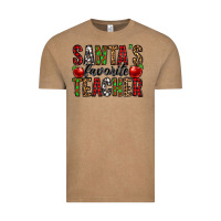 Vintage Coffee santa's favorite teacher Vintage Tee - Jasminsmagicworld