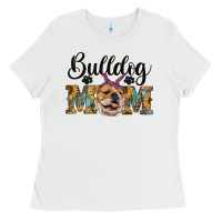 White western bulldog mom Ladies Tee - RanaPortraitStore