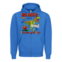 True Royal roaring into kindergarten Zipper Hoodie - BundleAndBundleShop