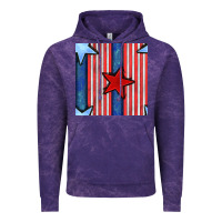 Cloud Purple 4th of july stars and stripes seamless pattern Vintage Hoodie - BundleAndBundleShop