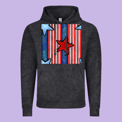 4th Of July Stars And Stripes Seamless Pattern Vintage Hoodie Designed By Bundleandbundleshop