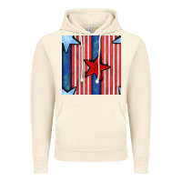 Vintage Artic 4th of july stars and stripes seamless pattern Vintage Hoodie - BundleAndBundleShop