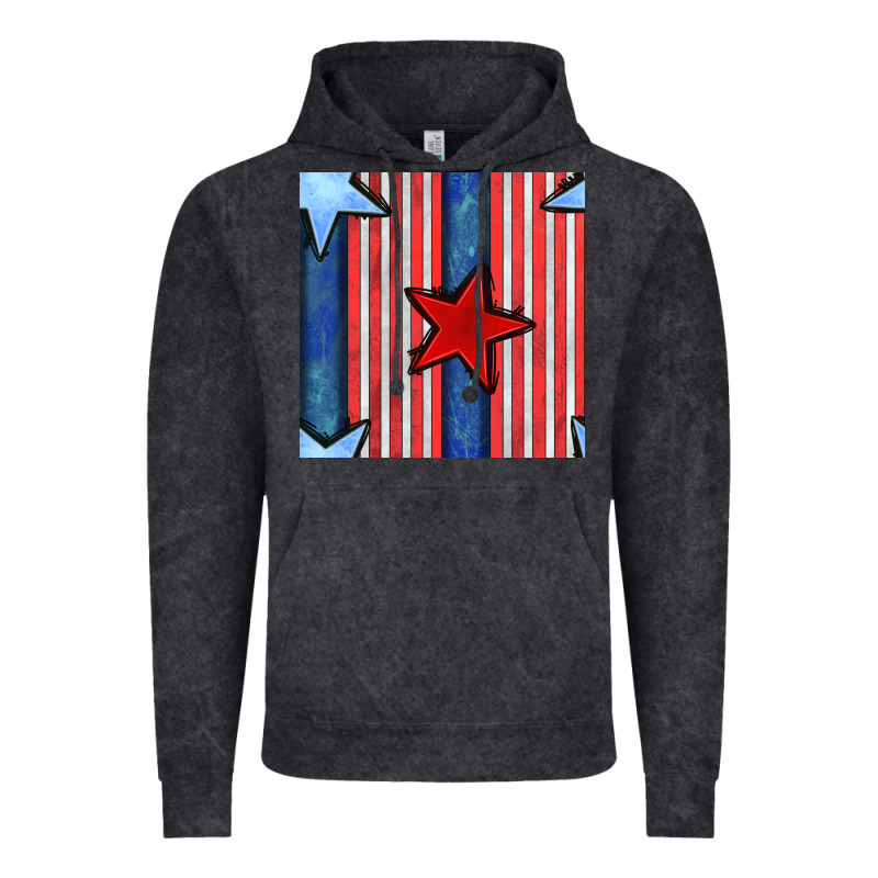 4th Of July Stars And Stripes Seamless Pattern Vintage Hoodie by BundleAndBundleShop | Teevron