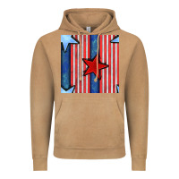 Vintage Camel 4th of july stars and stripes seamless pattern Vintage Hoodie - BundleAndBundleShop