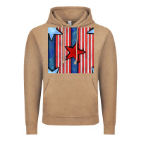 Vintage Coffee 4th of july stars and stripes seamless pattern Vintage Hoodie - BundleAndBundleShop