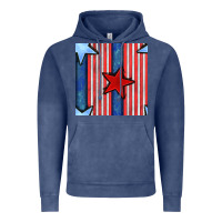 Vintage Denim 4th of july stars and stripes seamless pattern Vintage Hoodie - BundleAndBundleShop