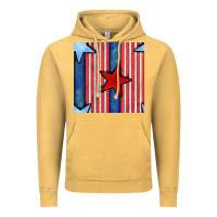 Vintage Mustard 4th of july stars and stripes seamless pattern Vintage Hoodie - BundleAndBundleShop
