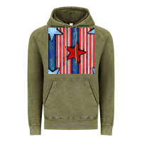 Vintage Olive 4th of july stars and stripes seamless pattern Vintage Hoodie - BundleAndBundleShop