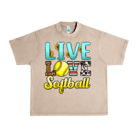 French Oak live love softball Urban Heavy Tee - LillyAllenDesigns