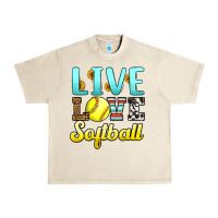 Sandshell live love softball Urban Heavy Tee - LillyAllenDesigns