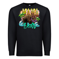 Black Mama bear summer Premium Sweatshirt - NancyCooperArtShop