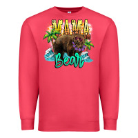 Cardinal Mama bear summer Premium Sweatshirt - NancyCooperArtShop