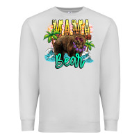 Dove Grey Mama bear summer Premium Sweatshirt - NancyCooperArtShop