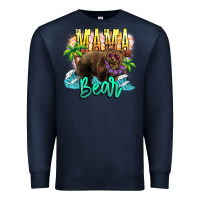 Navy Mama bear summer Premium Sweatshirt - NancyCooperArtShop