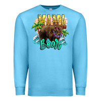 Ocean Blue Mama bear summer Premium Sweatshirt - NancyCooperArtShop