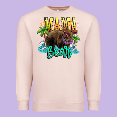 Mama Bear Summer Premium Sweatshirt Designed By Nancycooperartshop