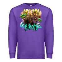 Purple Mama bear summer Premium Sweatshirt - NancyCooperArtShop