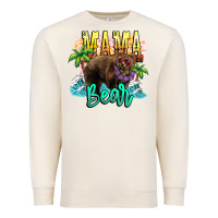 Sandshell Mama bear summer Premium Sweatshirt - NancyCooperArtShop