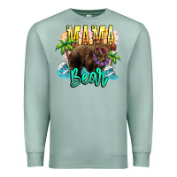 Seafoam Mama bear summer Premium Sweatshirt - NancyCooperArtShop