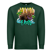 Sports Green Mama bear summer Premium Sweatshirt - NancyCooperArtShop