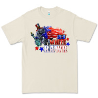 Bone Red white rawr 4th of july Premium Tee - CowGirlArtShop
