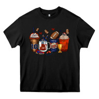 Black american football coffee cups Heavy Core Tee - Zillion Design Studio