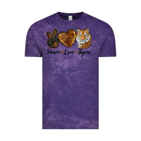 Cloud Purple Peace Love Tigers Vintage Tee - LillyAllenDesigns
