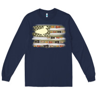Navy duck hunter flag Long Sleeve Tee - MaliasSmallBusiness