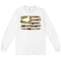 White duck hunter flag Long Sleeve Tee - MaliasSmallBusiness
