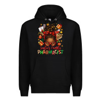Black santas favorite pharmacist afro messy bun Premium Hoodie - texasbilliewilder