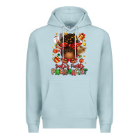 Blue Mist santas favorite pharmacist afro messy bun Premium Hoodie - texasbilliewilder