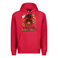 Cardinal santas favorite pharmacist afro messy bun Premium Hoodie - texasbilliewilder