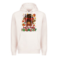 Pale Pink santas favorite pharmacist afro messy bun Premium Hoodie - texasbilliewilder