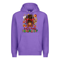 Purple santas favorite pharmacist afro messy bun Premium Hoodie - texasbilliewilder