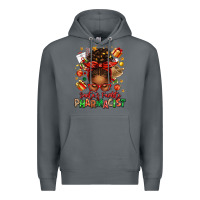 Rock santas favorite pharmacist afro messy bun Premium Hoodie - texasbilliewilder
