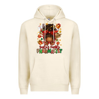 Tofu santas favorite pharmacist afro messy bun Premium Hoodie - texasbilliewilder