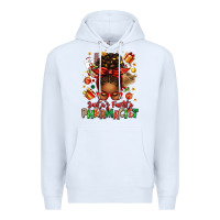 White santas favorite pharmacist afro messy bun Premium Hoodie - texasbilliewilder