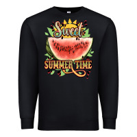 Black sweet summer time watermelon Premium Sweatshirt - NancyCooperArtShop
