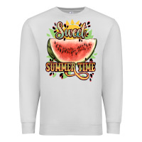 Dove Grey sweet summer time watermelon Premium Sweatshirt - NancyCooperArtShop