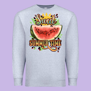 Sweet Summer Time Watermelon Premium Sweatshirt Designed By Nancycooperartshop