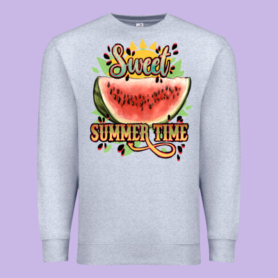 Sweet Summer Time Watermelon Premium Sweatshirt Designed By Nancycooperartshop