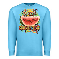 Ocean Blue sweet summer time watermelon Premium Sweatshirt - NancyCooperArtShop