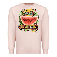 Pale Pink sweet summer time watermelon Premium Sweatshirt - NancyCooperArtShop