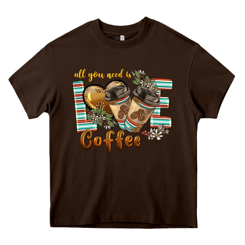 All You Need Is Love Coffee Heavy Core Tee by BarkalooDesign | Teevron